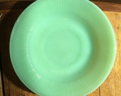 Lot Of 5 Vintage Anchor Hocking quot Fire King quot Ovenware quot Jane Ray quot Jadeite Green Saucers.