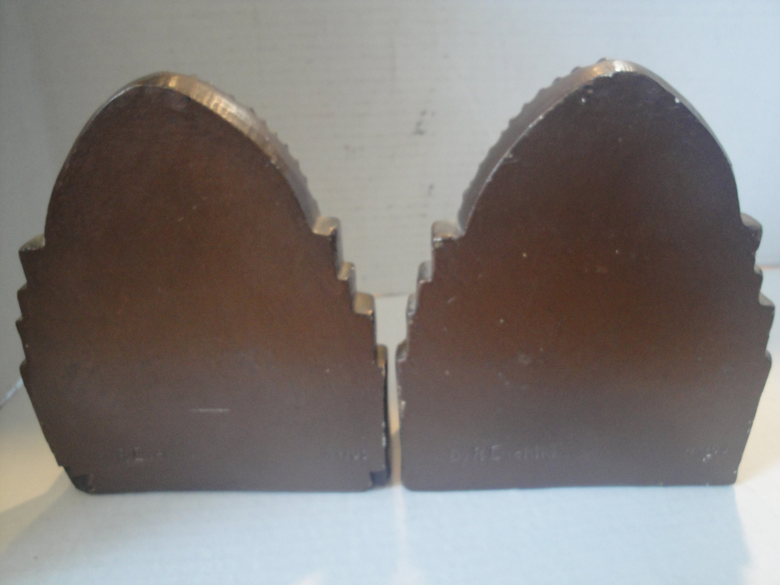 Buy Vintage Chalkware Bookends, Native American Indian Chiefs 