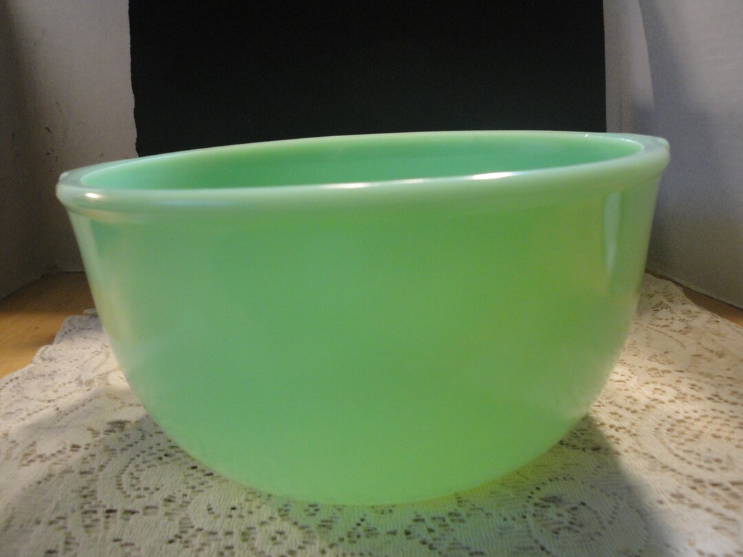Vintage Large Jadeite/jadite Mixing Bowl for Sunbeam Mixer 9 Etsy