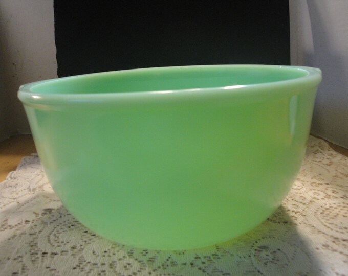 Vintage Large Jadeite/jadite Mixing Bowl for Sunbeam Mixer 9 1/4 Etsy
