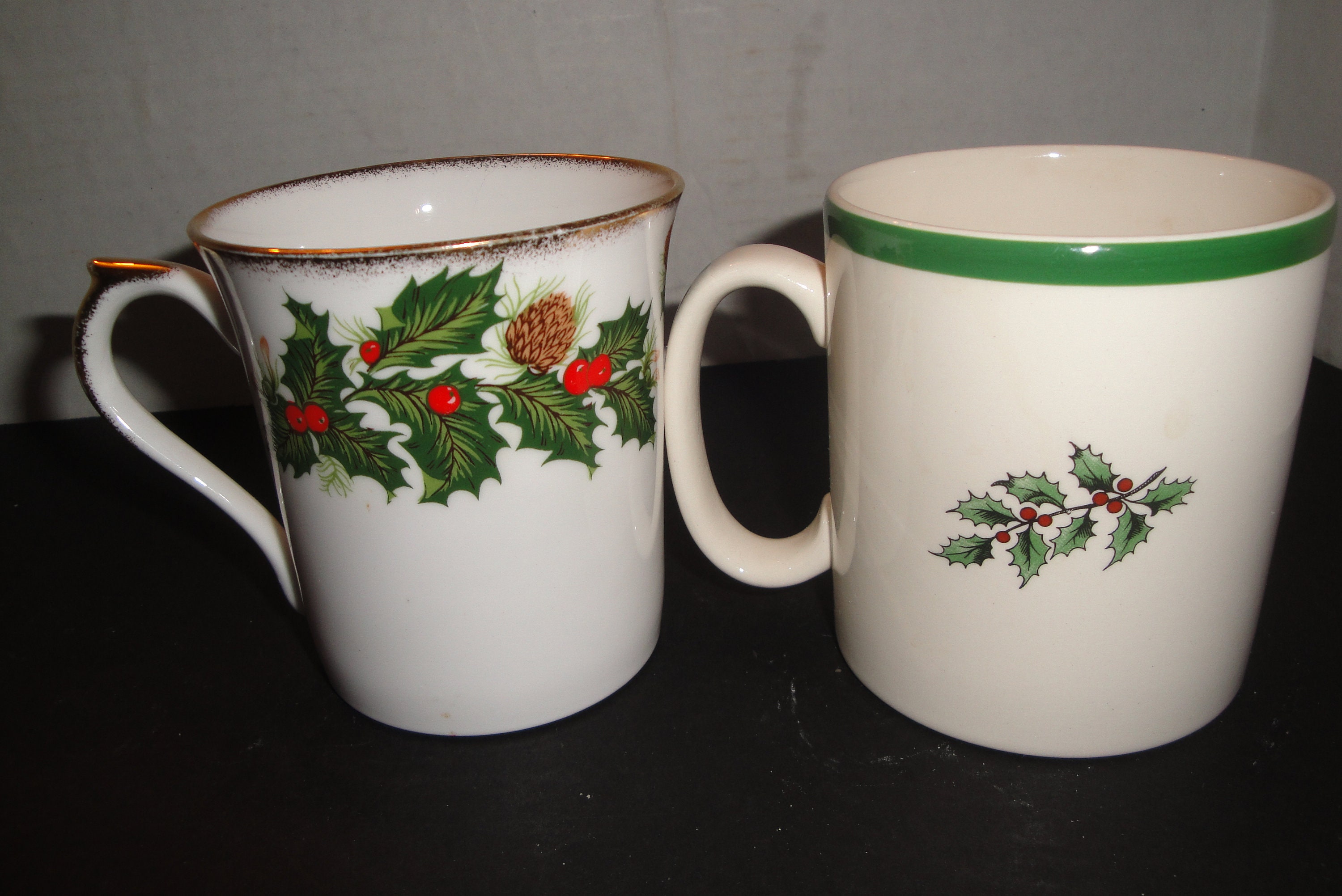 Two Holiday Christmas Coffee Mugs/cups Spode Christmas Tree Etsy