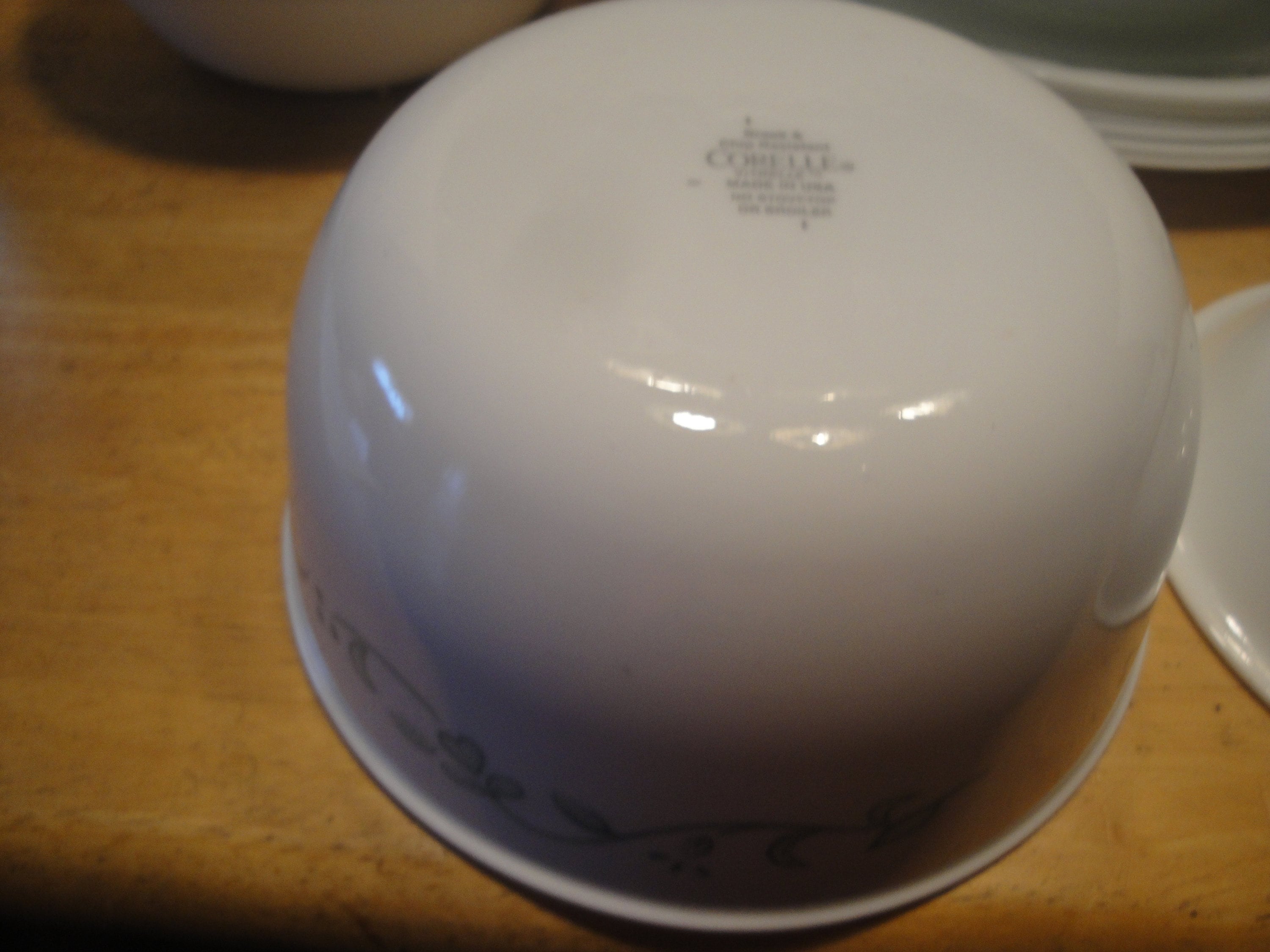 Large Set of Corelle Dishes, Patterned 