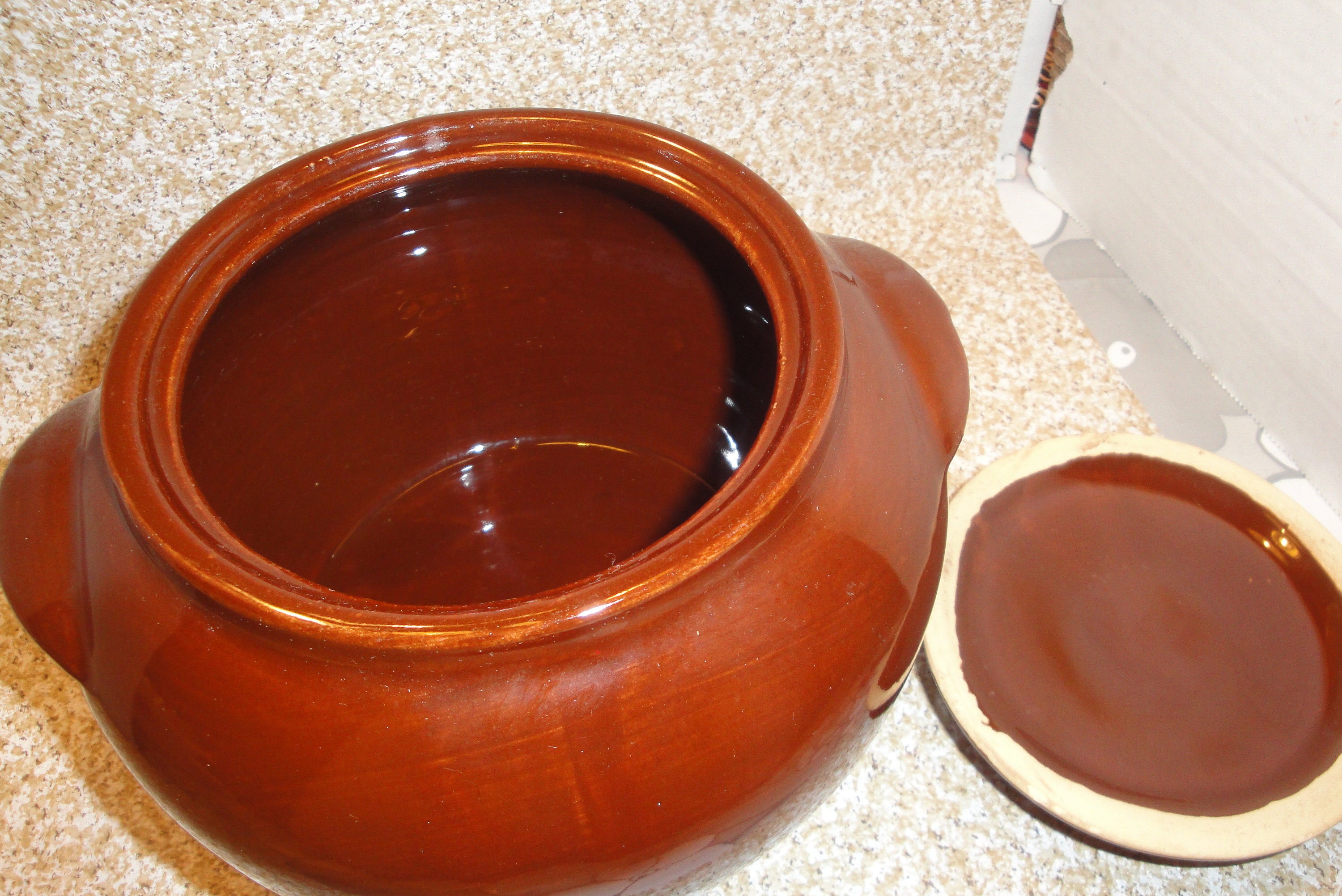 Vintage Watt Dark Brown Bean Pot 76 Ovenware, Baking Favorite Etsy
