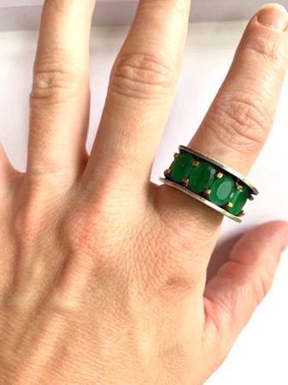 Antique Turkish Emerald Ring