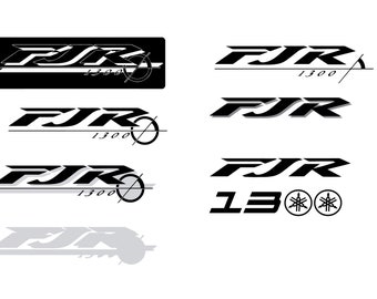 Yamaha FJR 1300, svg, eps, ai- plotter cortador de vinilo, Yamaha Racing, Decals, MX, 1300 , Street Bike, Motorcycle, Dirtbike , fjr 1300