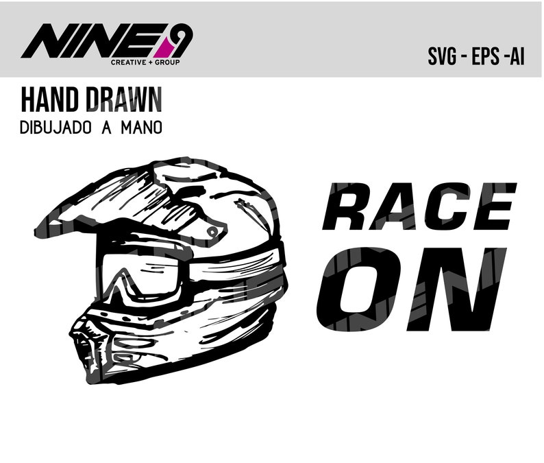 Helmet SVG, Vector, Eps, Ai ,vinyl Cutter Plotter, Racing, Decals, MX, Cricut , Street Bike