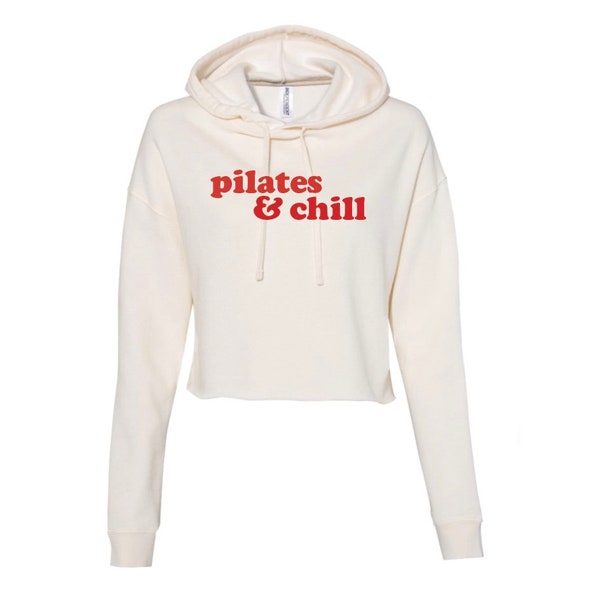 Pilates & Chill Cropped Hoodie