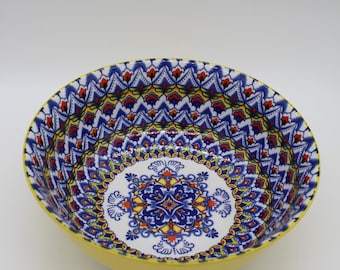 Large pasta or salad bowl made of porcelain - Italy