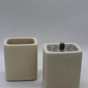 Edles Set zweier Badezimmer Deko-Dosen von Villeroy & Boch, Vintage (neu)