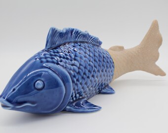 Bezaubernde Fisch Figurine aus Porzellan, Vintage aus Japan