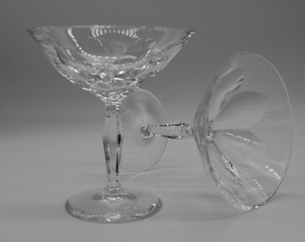 Set of 2 beautiful crystal cocktail bowls, 1960s vintage