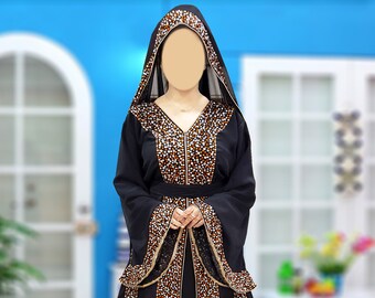plus size fancy abaya