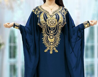 long chiffon kaftan