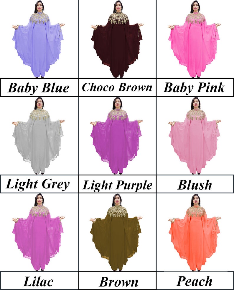 Farasha Moroccan Beaded Kaftan Women Muslim Wedding Designer Dress For Women