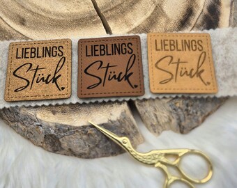 Kunstleder / SnapPap / Kork Patch, Label, Lieblingsstück
