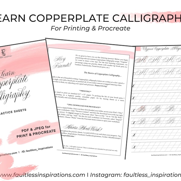 Copperplate - Etsy