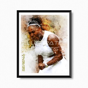 Serena Williams Print. High Resolution Digital Download Printable ...