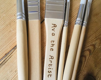 Personalised child’s paintbrush set