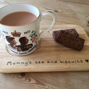 Personalised tea and biscuit tray