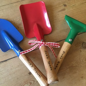 Children’s personalised gardening set