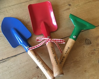 Children’s personalised gardening set