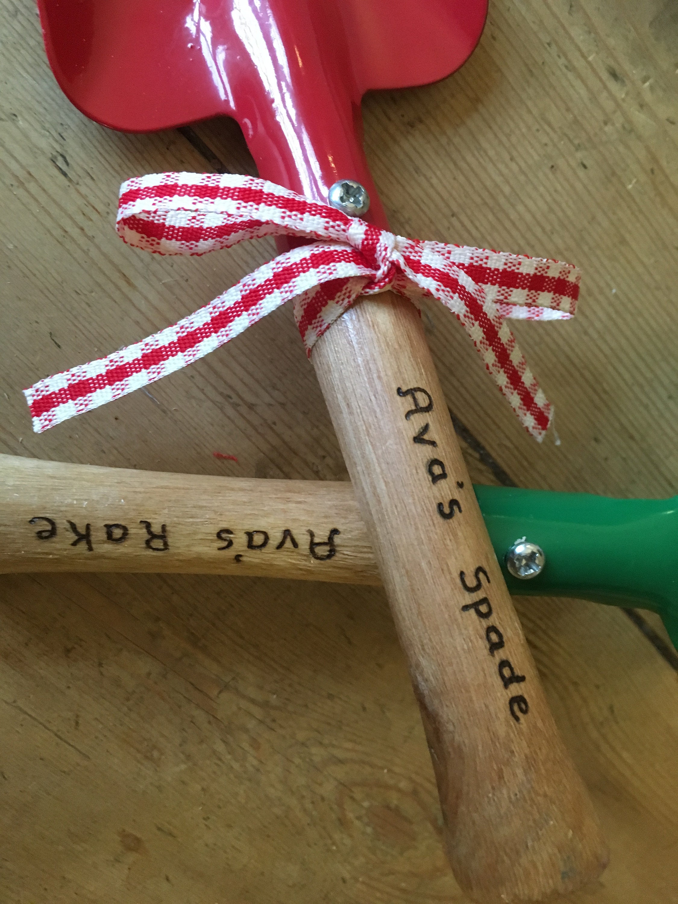 Personalised childrens store gardening set