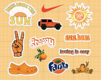 aesthetic stickers yellow hippie van stickers gonzagasports