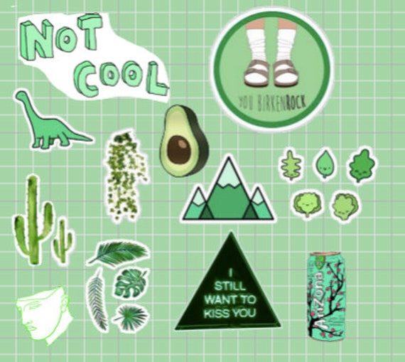 Green Aesthetic Sticker Pack