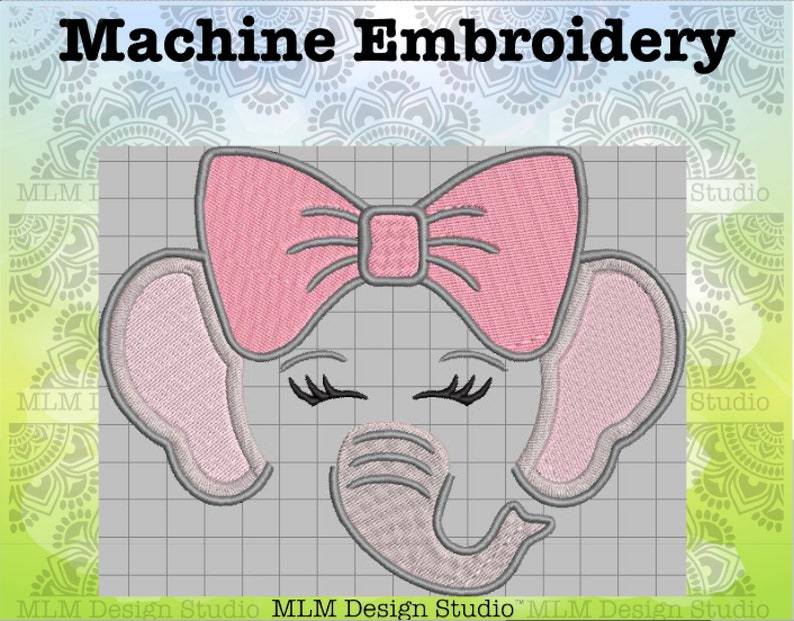 Free Free 206 Baby Elephant With Bow Svg SVG PNG EPS DXF File