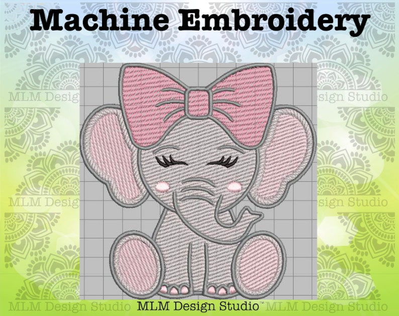 Free Free 135 Baby Elephant With Bow Svg SVG PNG EPS DXF File