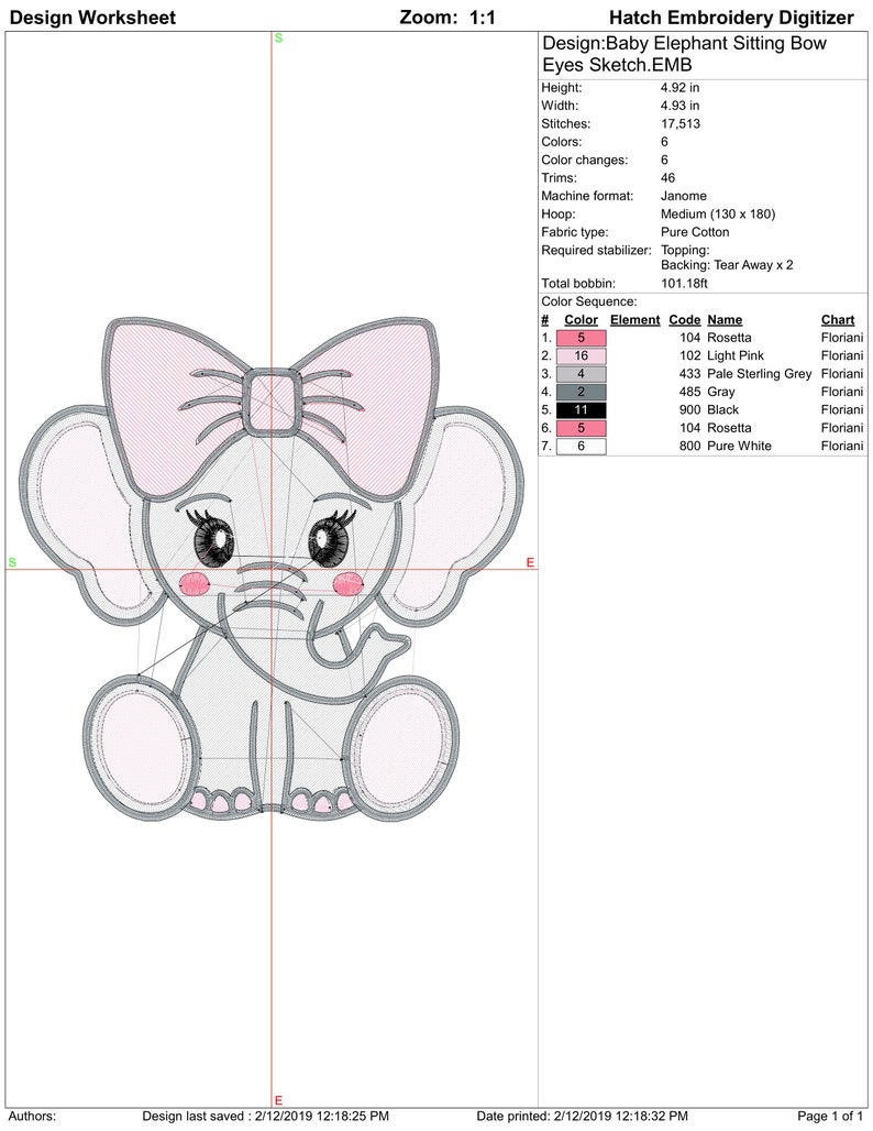 Free Free 135 Baby Elephant With Bow Svg SVG PNG EPS DXF File