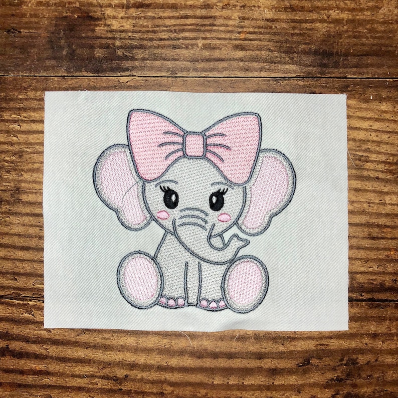 Free Free 120 Baby Elephant With Bow Svg SVG PNG EPS DXF File