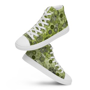 Women’s high top canvas shoes - Green