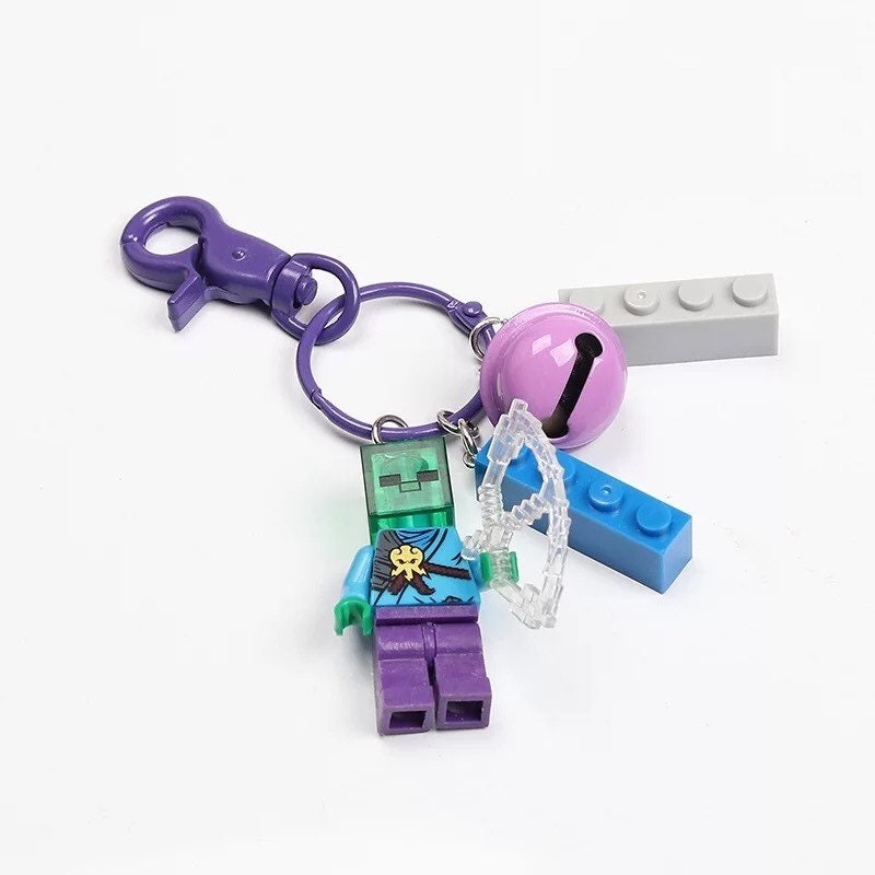 Minecraft Zombie Mini Figure Keychain Etsy