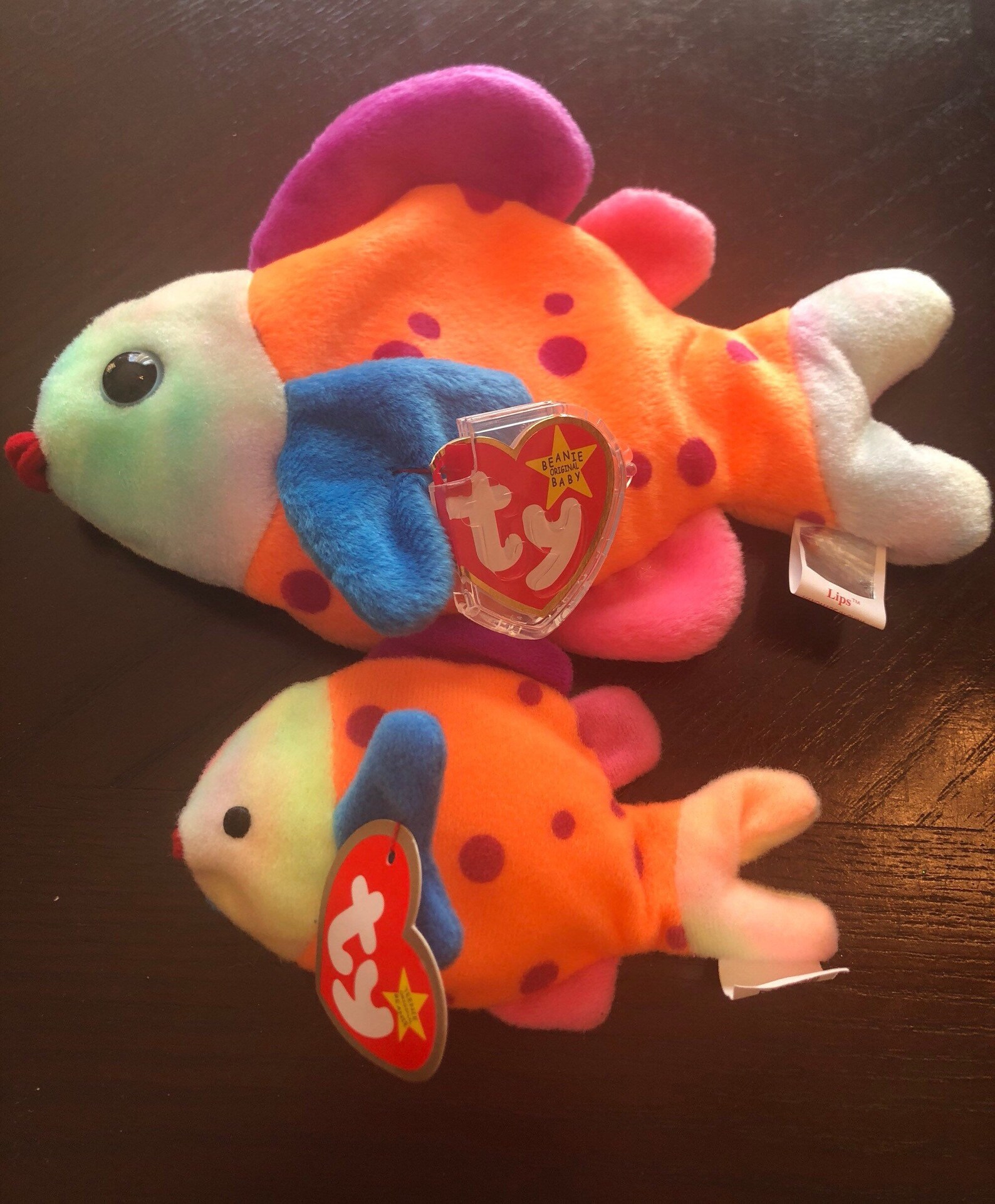 Lips Beanie Baby original Version With Baby Teenie Beanie Etsy