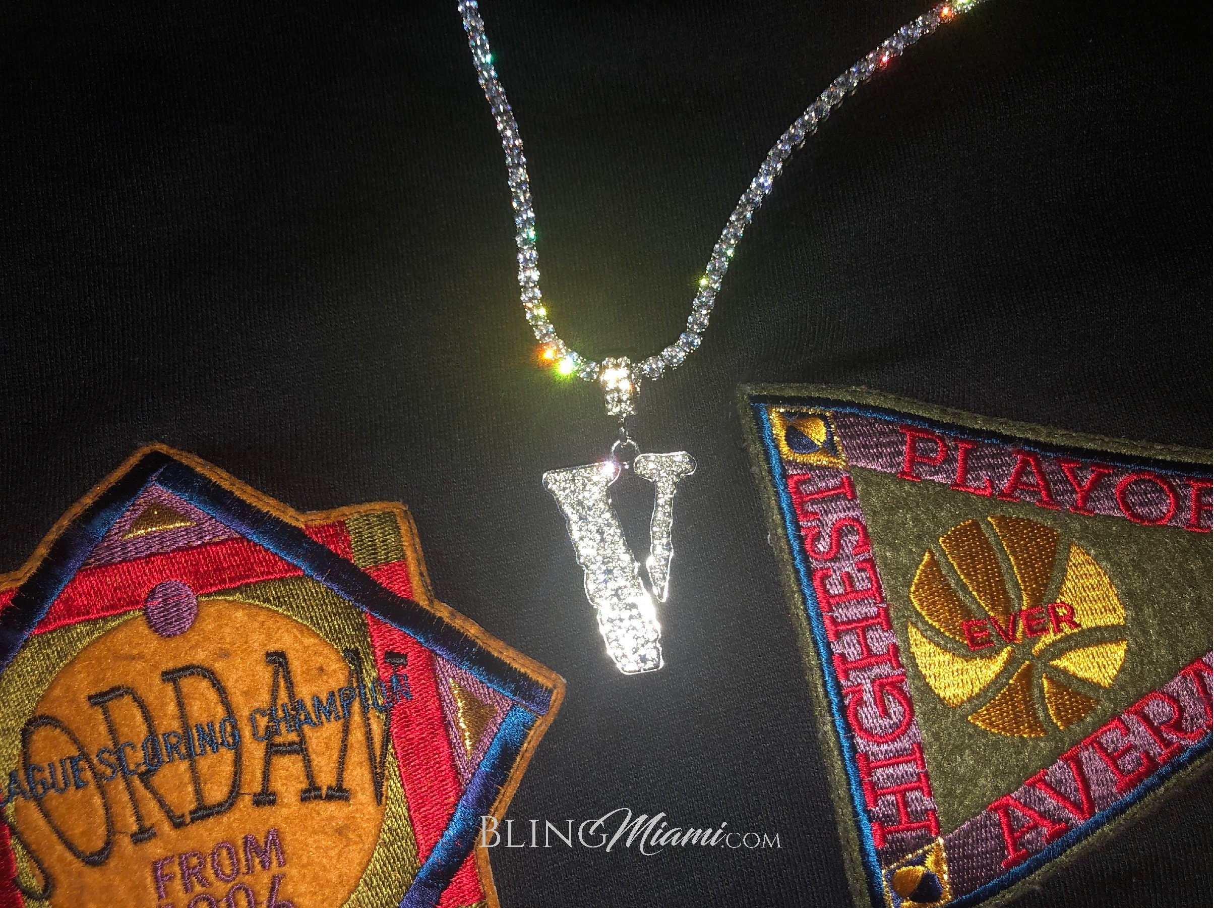 Vlone iced shop out chain