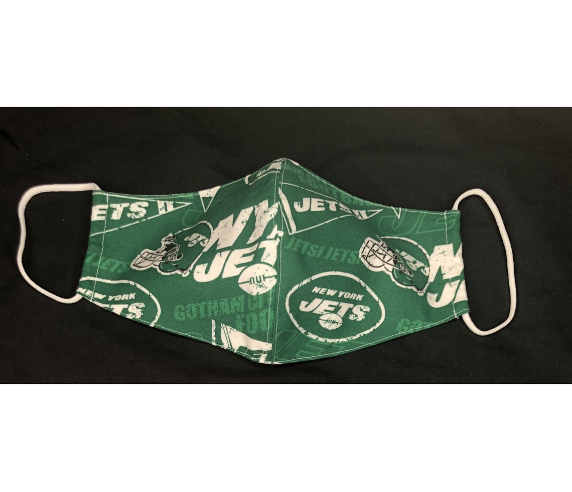 New York Jets Facemask / NY Jets Face Mask / NFL Face Mask / Homemade Facemask Etsy España