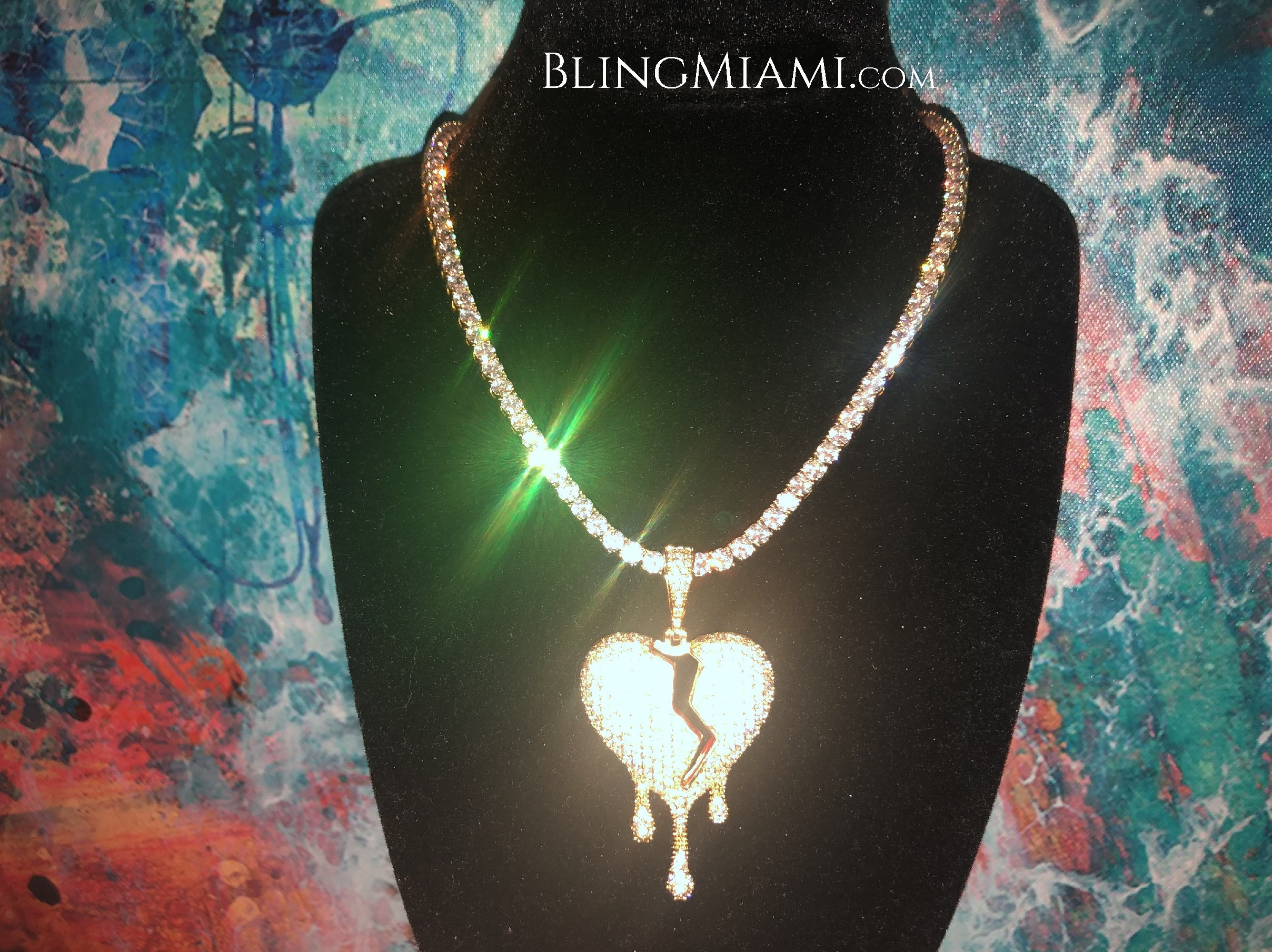 Rosarios Y Mas Brand NBA Never Broke Again Pendant with Necklace