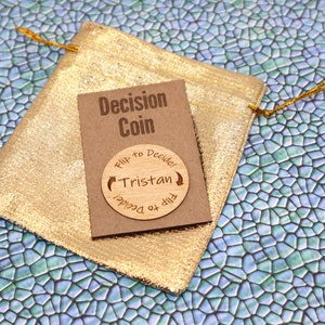 Couple&#39;s Gift Decision Coin Decision Maker Personalized Coin Valentine’s Day Gift Date Night Wedding Gift Anniversary Gift