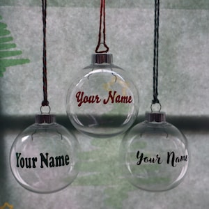 Fillable Glass Ornament 