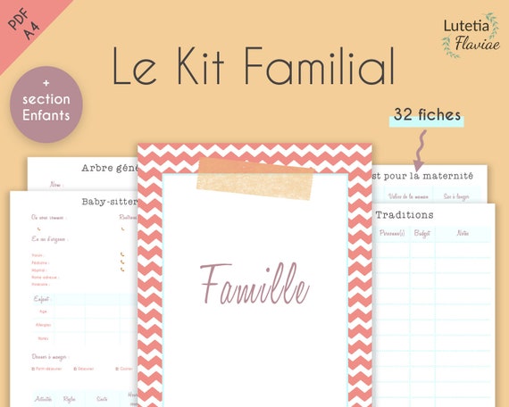 Planificateur familial à imprimer, Organiseur familial, Planning scolaire,  famille, enfants, bébé, activités, Fiches organisation maison PDF -   Canada