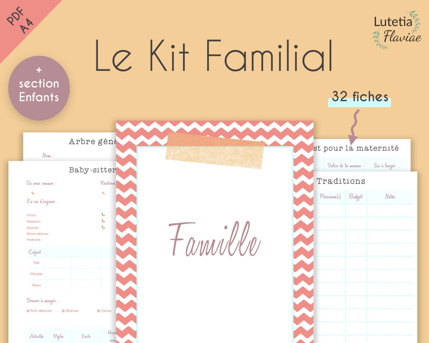 Planificateur familial à imprimer, Organiseur familial, Planning