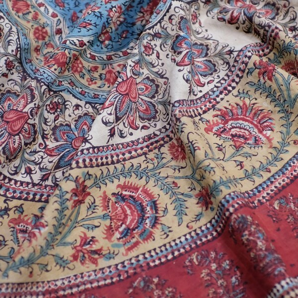 Indian Block Print Fabric Etsy UK