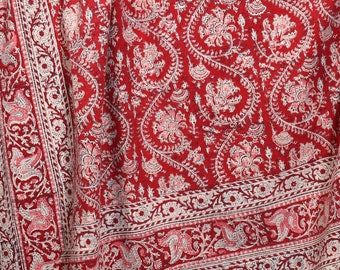 Vintage textielblok bedrukt Kalamkari paneel