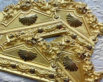 Antique Gilt Metal Pelmet Sections