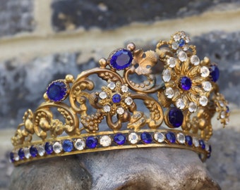 Antique Jewelled Santos Crown