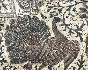 Kalamkari antico stampato a blocchi