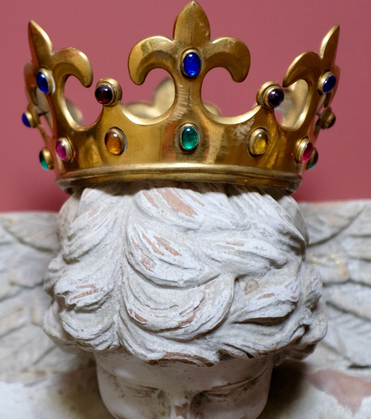 Antique Jewelled Santos Crown