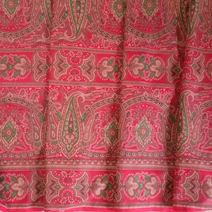 Antique Fabric Indienne  Printed Design