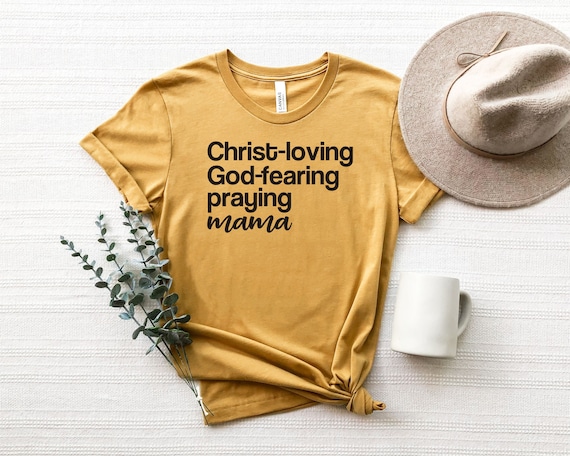 Praying Mama T-Shirt| Gift for Christian Mama Mom| Faith based shirt| Jesus lover shirt| Spiritual gift for mom| Gift for God fearing loving